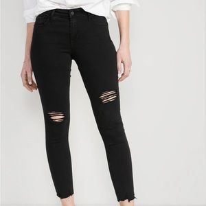 Old Navy Black Rockstar Skinny Jeans